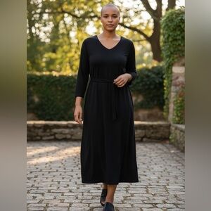 Woman’s Black Croft and Barrow Wrap dress 1X